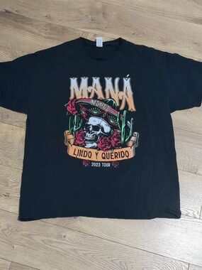 Mana Mexico Lindo Y Querido 2023 Tour Black Shirt XL